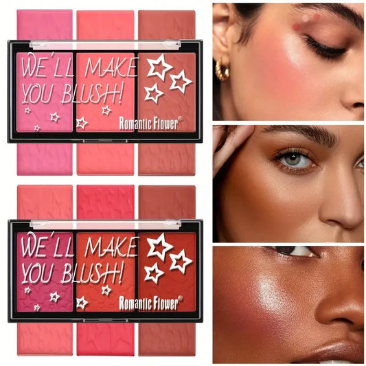 3-Shade Matte Blush Palette