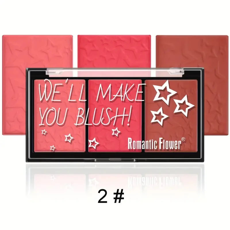 3-Shade Matte Blush Palette